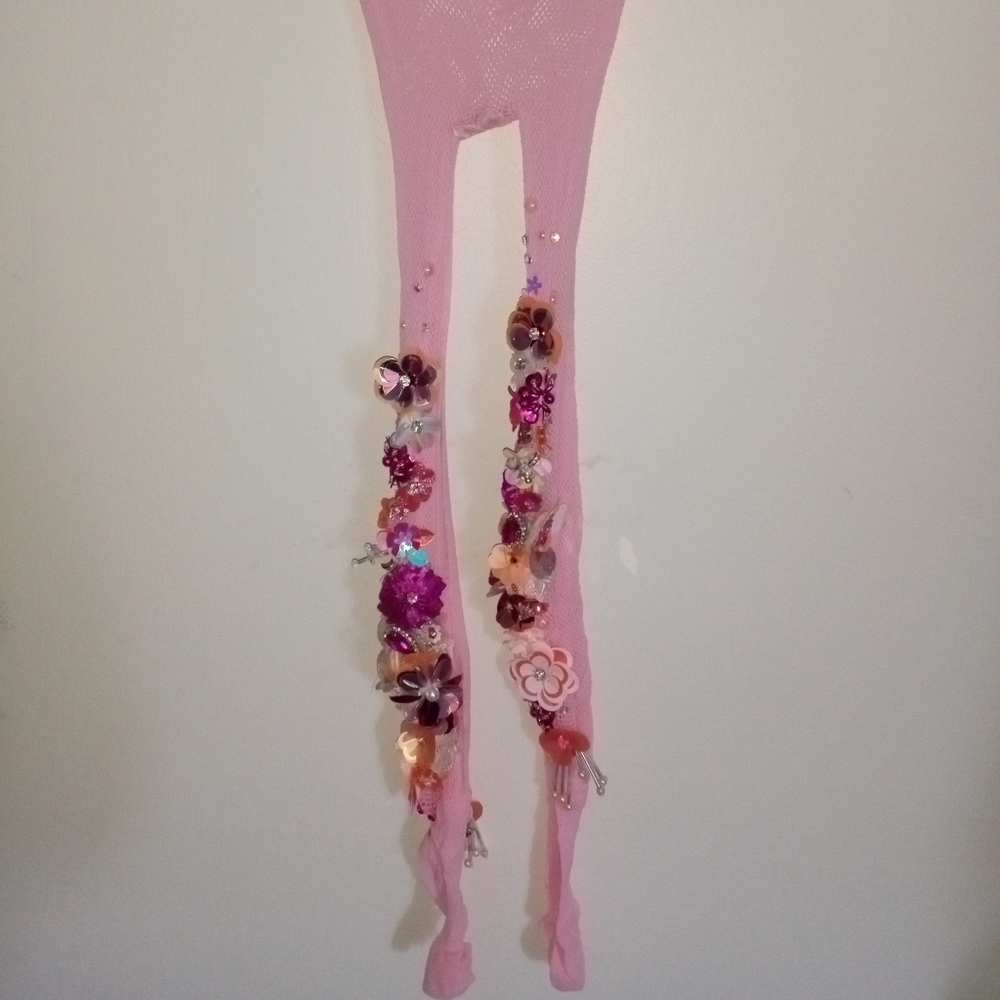 Floral Sequin Fishnet Bundle